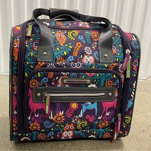 Lily Bloom Designer 15 Inch Carry On Weekender Overnight Business Travel Luggage